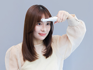 超かんたん！小顔ストレート スタイル方法写真:04