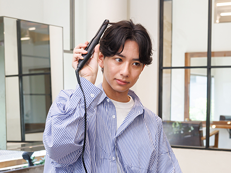 フェザーショート スタイル方法写真:03