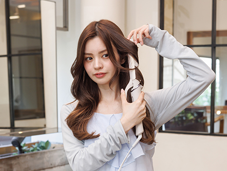 韓国風エアリーリップバング スタイル方法写真:01