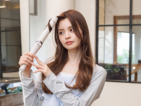 韓国風エアリーリップバング スタイル方法写真:02