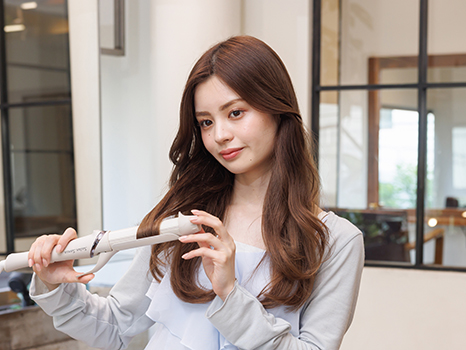 韓国風エアリーリップバング スタイル方法写真:03