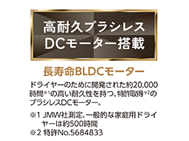 イメージ:高耐久ブラシレスDCモーター