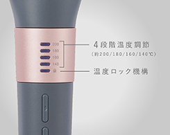 イメージ:4段階温度調節