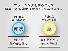 イメージ:ブラッシングの効果