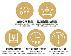 イメージ:安全機能の搭載