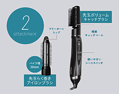 イメージ:2種のアタッチメント