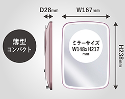 イメージ:鏡サイズ