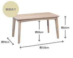 イメージ:標準寸法　※継脚あり
