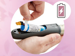 イメージ:充電池取り外し可能