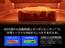 イメージ:冷凍トーストもしっかり焼ける