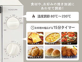 イメージ:無段階温度調節