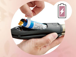 イメージ:充電池取り外し可能