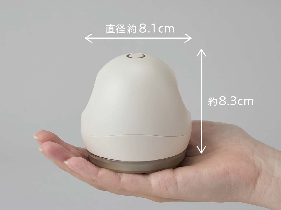 イメージ:手のひらサイズで使いやすい