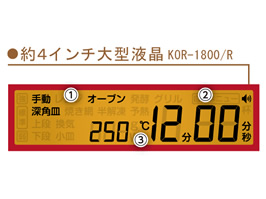 イメージ:デカ文字の大型液晶で見やすい