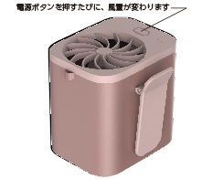 イメージ:風量3段階調節