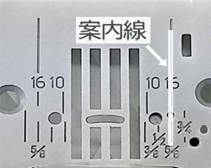 針板の案内線