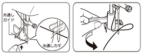 糸通し器の使いかた