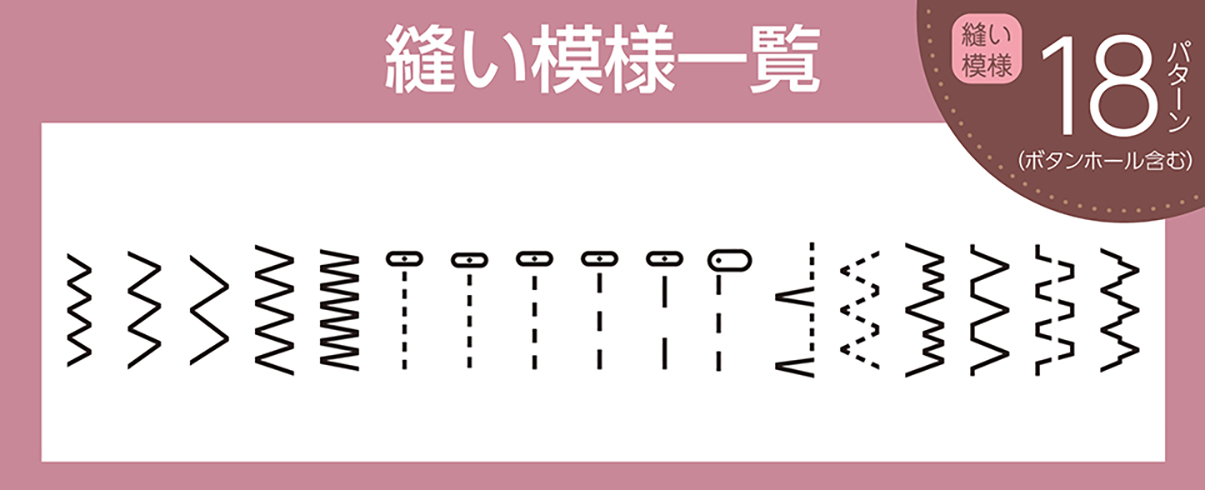 縫い模様の種類