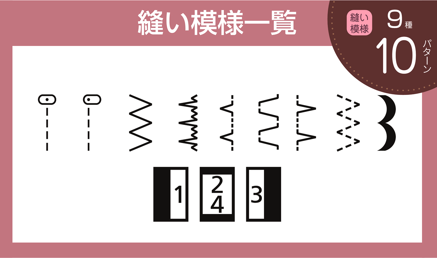 縫い模様の種類