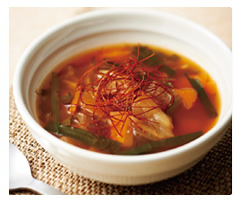 キムチとニラの韓国風スープ